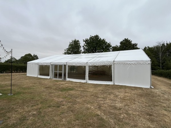 12m X 15m Hoecker Clear span marquee 12m X 15m Hoecker Clear span marquee