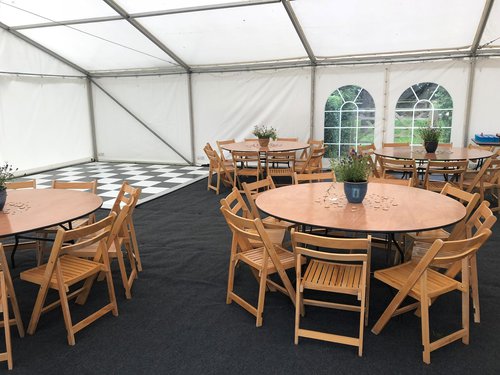 Folding wedding chairs