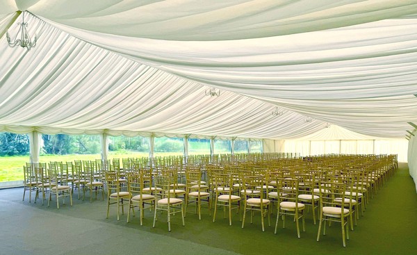 12m x 18m with Ivory pleated lining for sale 12m x 18m with Ivory pleated lining for sale