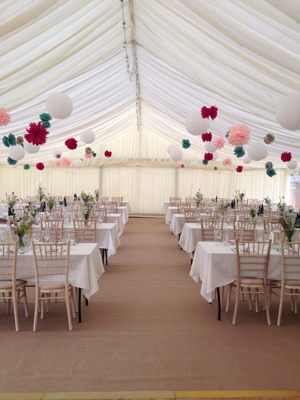 Trestle tables with table cloths Trestle tables with table cloths
