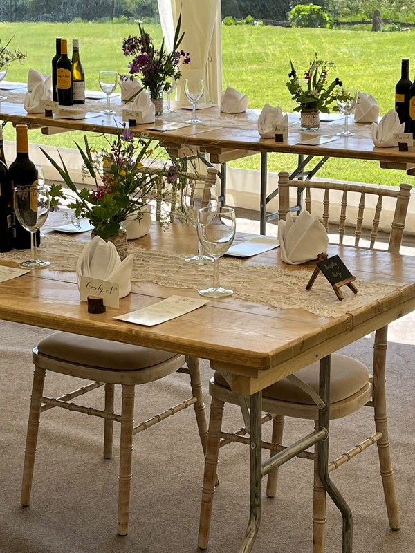 Wooden trestle table for sale Wooden trestle table for sale
