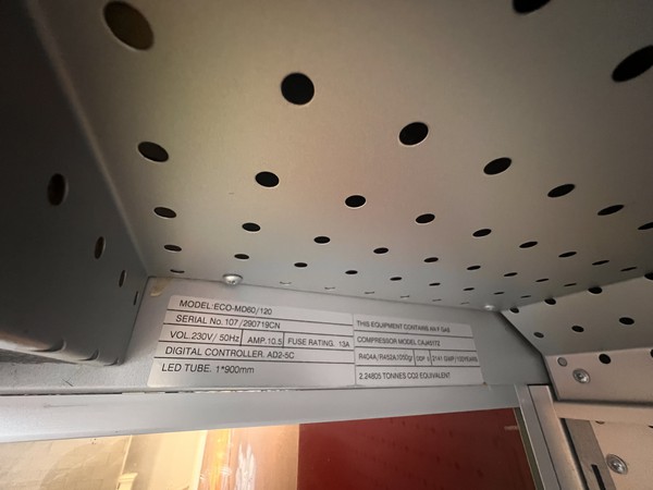 Mirrored Steel Shutter Multideck Display Fridge