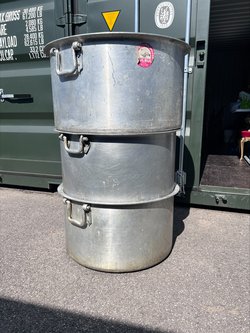 3x Extra Large Cooking Pots For Sale