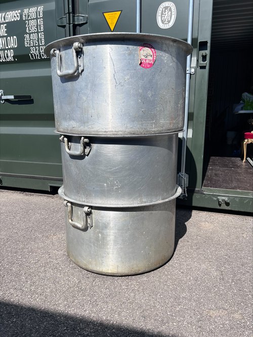 3x Extra Large Cooking Pots For Sale