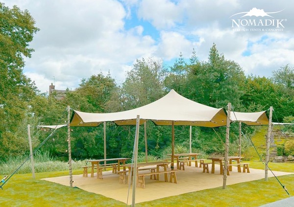 New Nomadik Stretch Tent 10.5m x 7.5m Sand Colour - Northern Ireland New Nomadik Stretch Tent 10.5m x 7.5m Sand Colour - Northern Ireland