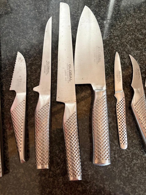 Global Cromova 18 Stainless Steel  Chef's Knives