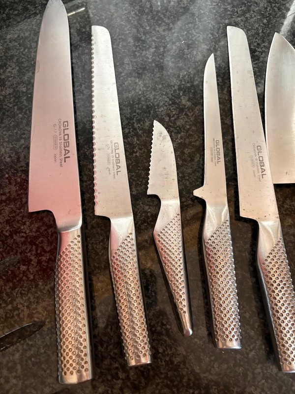 Global Cromova 18 Stainless Steel Knife Set
