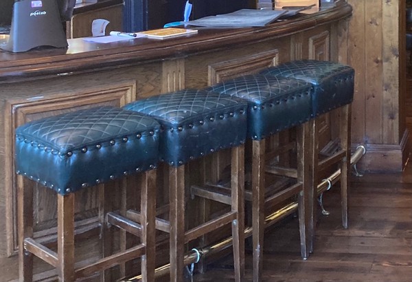 Blue High Bar Stools