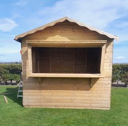 3m x 2.4m Timber Market Cabin