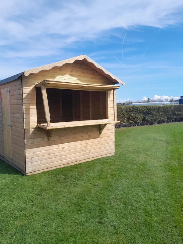 3m x 2.4m Timber Market Hut