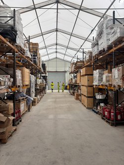 20 wide x 30m Long warehouse marquee for sale