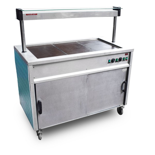 Food serving trolly Moffat Hot Cupboard with Hot Plates and Heated Gantry Food serving trolly Moffat Hot Cupboard with Hot Plates and Heated Gantry