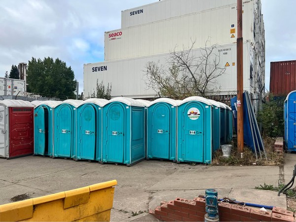 Turquoise Blue Portable Loos Turquoise Blue Portable Loos