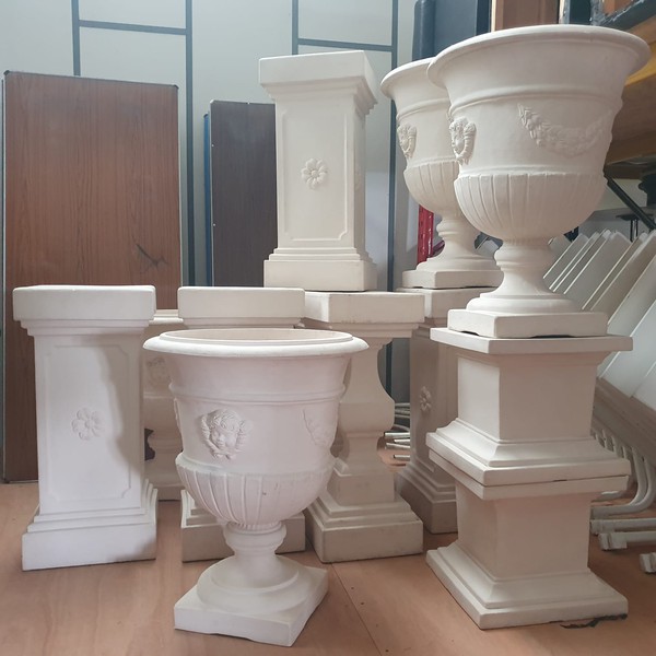 14-Piece Urn & Pedestal Collection For Sale 14-Piece Urn & Pedestal Collection For Sale