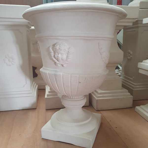 Used 14-Piece Urn & Pedestal Collection Used 14-Piece Urn & Pedestal Collection