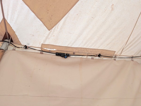 Canvas marquee repairs