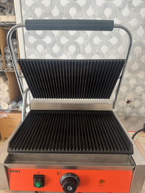 Ribbed panini grill for sale