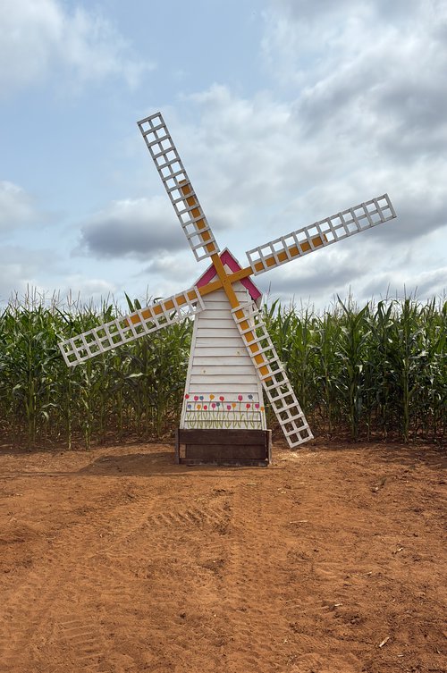 8ft Wooden Windmill For Sale