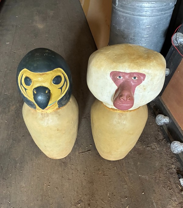 4x Fibreglass Canopic Jars 4x Fibreglass Canopic Jars