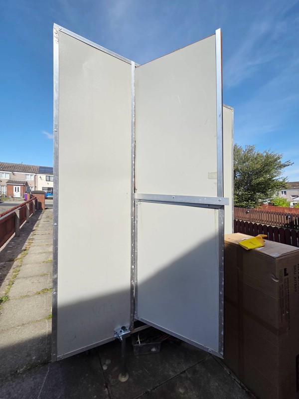 Catering trailer door