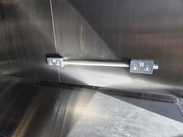 Catering trailer electrical sockets
