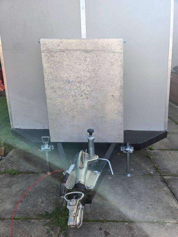 Catering trailer front locker