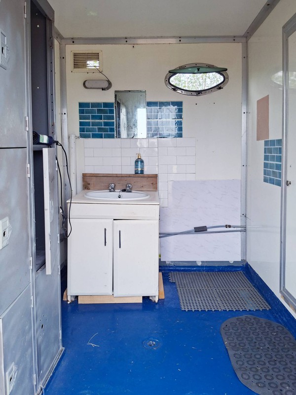 Used glampsite shower trailer
