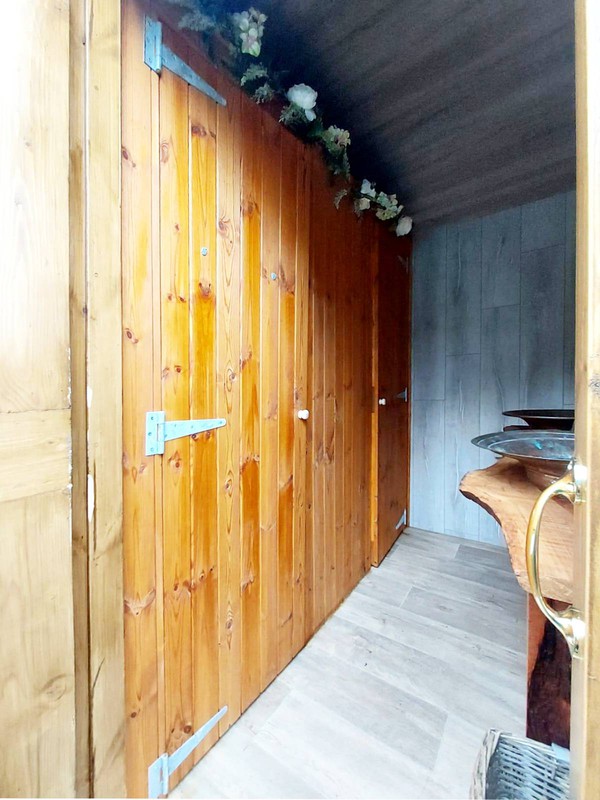 Shepherds Hut toilet trailer for sale
