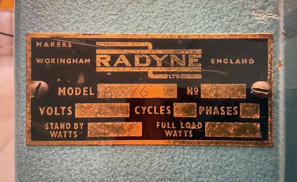 Radyne Shuttle welder BW/6