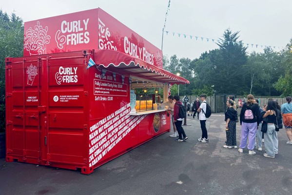 Shipping container catering unit for sale