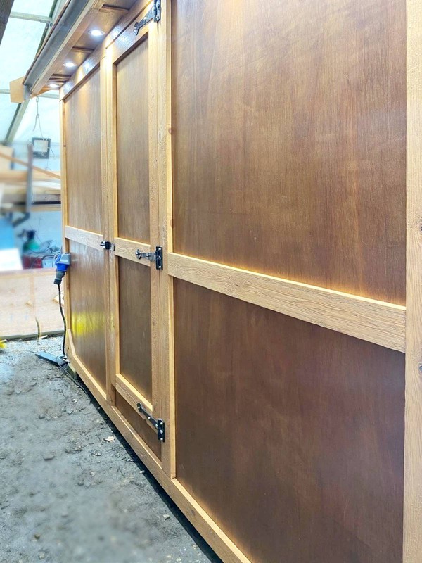 Catering trailer back door