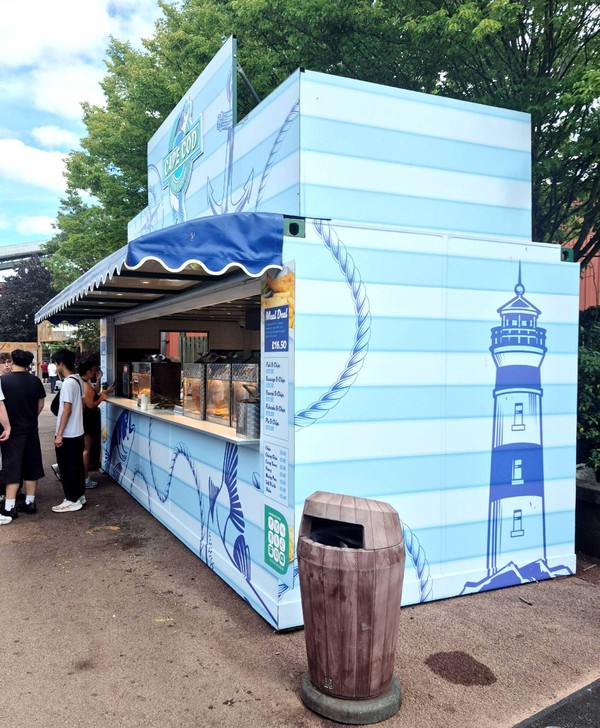 Fish and chip shipping container catering unit Fish and chip shipping container catering unit