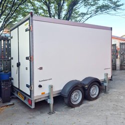 Humbaur mobile chiller / freezer trailer