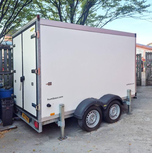 Humbaur mobile chiller / freezer trailer