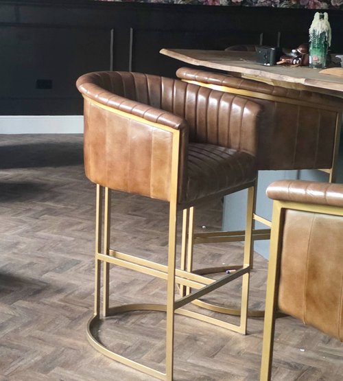 Leather bar stool / chair