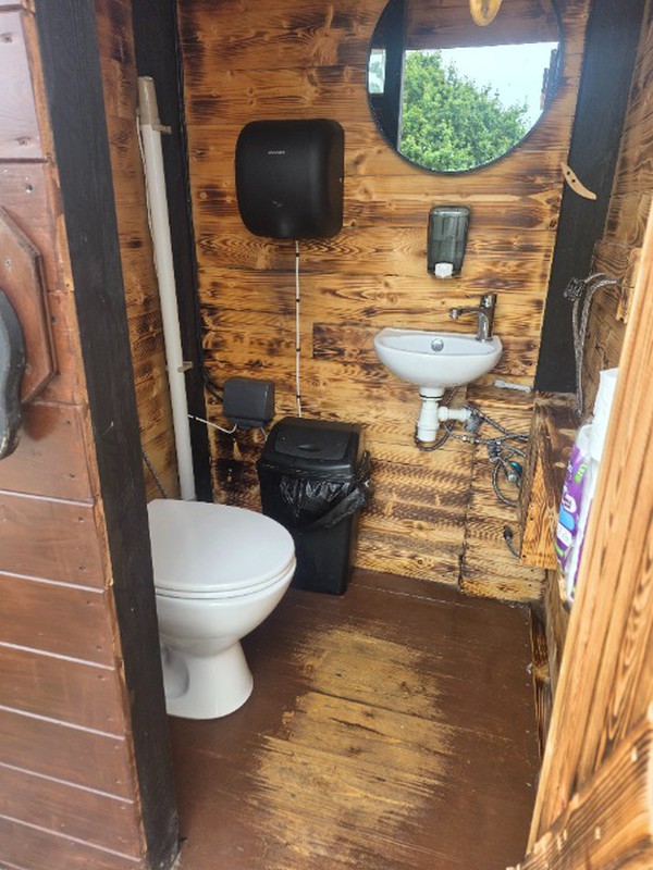 Inside Toilet / Shower Block