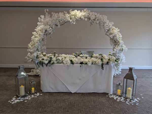 Flower arch wedding decor Flower arch wedding decor
