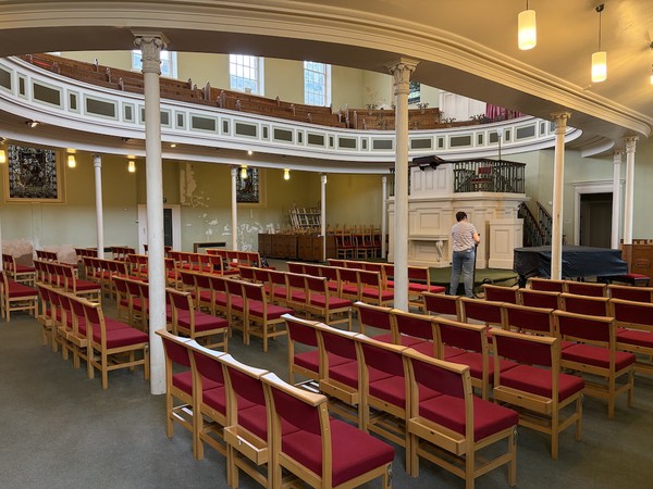 Red Wooden Church Chairs Red Wooden Church Chairs