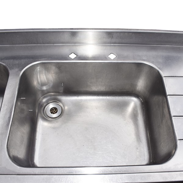 2.26m Stainless steel Double Pot  Sink
