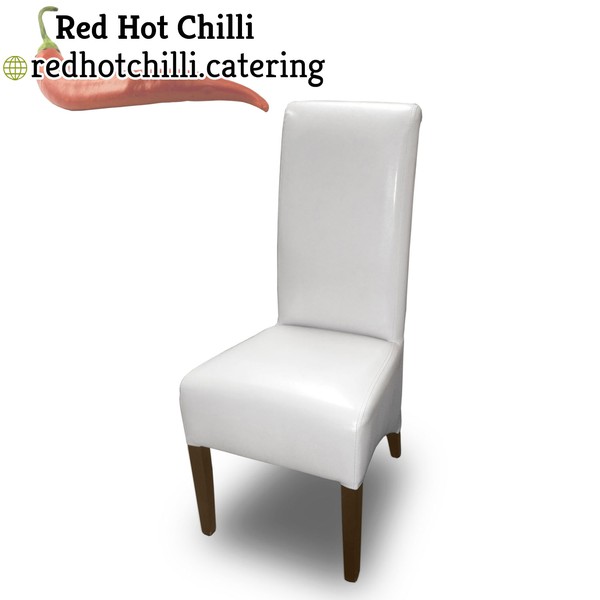 White leather dining chairs for sale