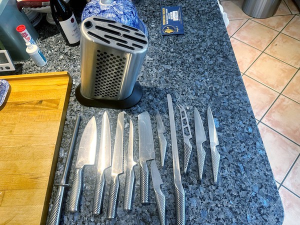 Global knife set for sale