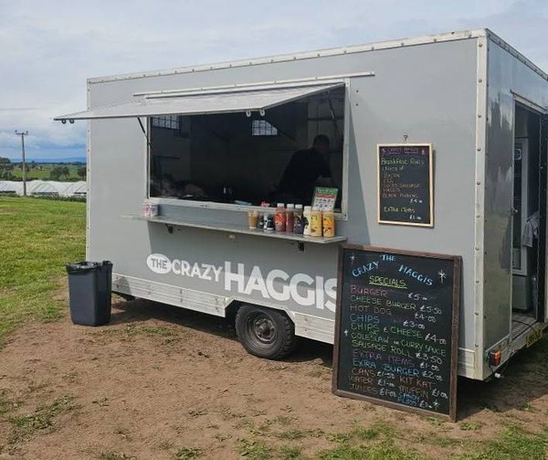 Catering trailer with catering equipment Catering trailer with catering equipment