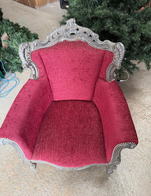 Louis Throne Style Armchair For Sale