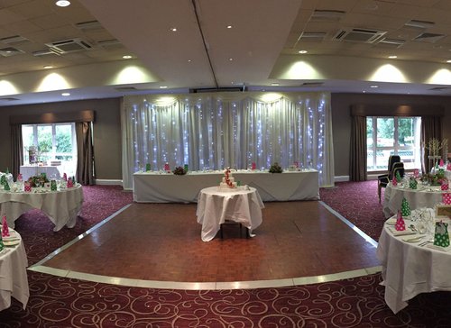 Drape Backdrop And Flower Wall For Sale