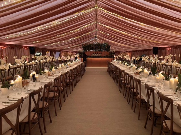 Marquee with lining for sale