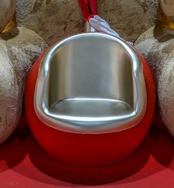 Red Fibreglass bauble seat