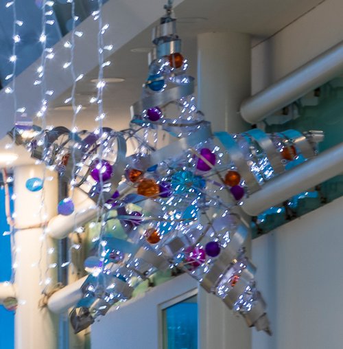 Giant star Christmas decorations