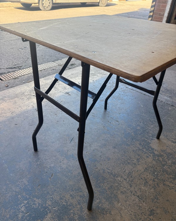 Second Hand 80x 2'6" Square Trestle Table Second Hand 80x 2'6" Square Trestle Table