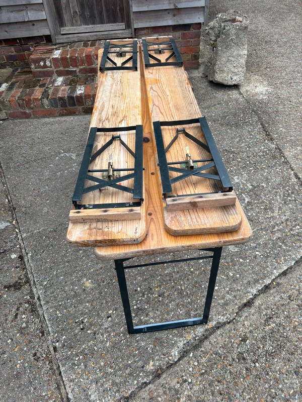 Folding bench and trestle table