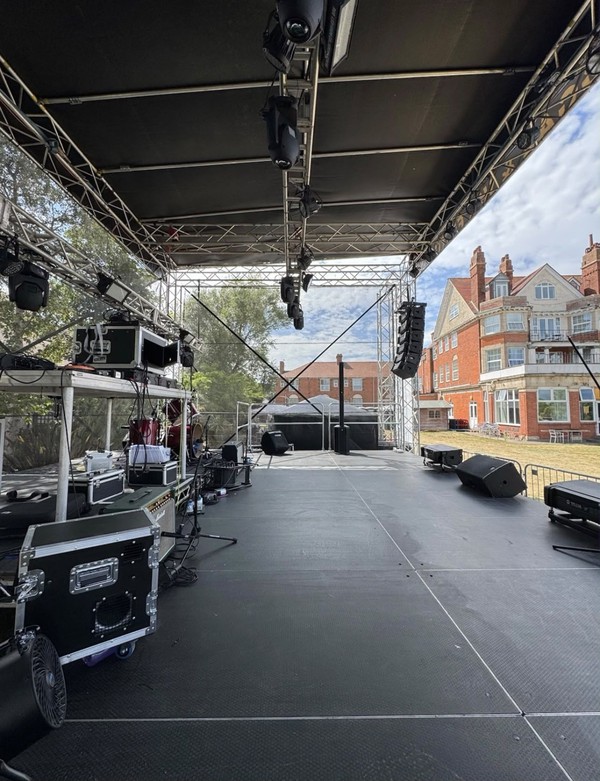 Band stage roof